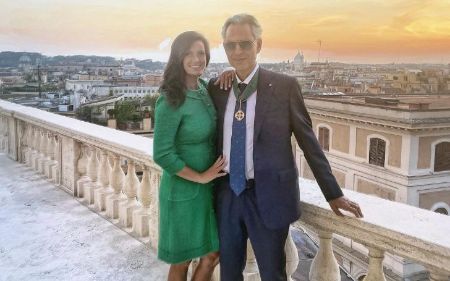 Andrea Bocelli's wife, Veronica, is a former actress.